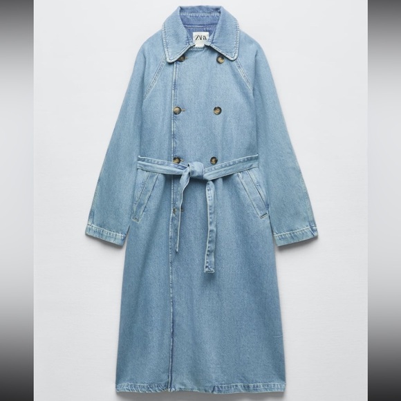 Zara Jackets & Blazers - Denim Trench Coat
